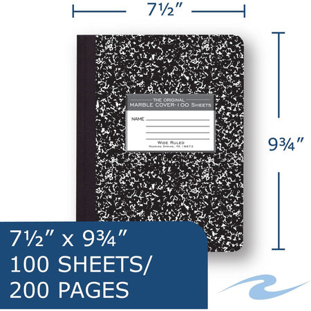 Roaring Spring Wide Ruled Hard Cover Composition Book - Alternate-Image1