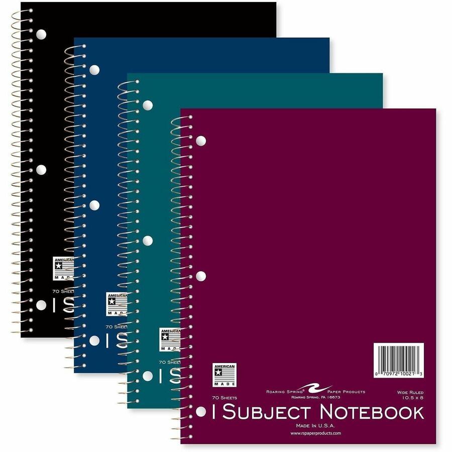 Roaring Spring Wide Ruled One Subject Spiral Notebook - Alternate-Image1