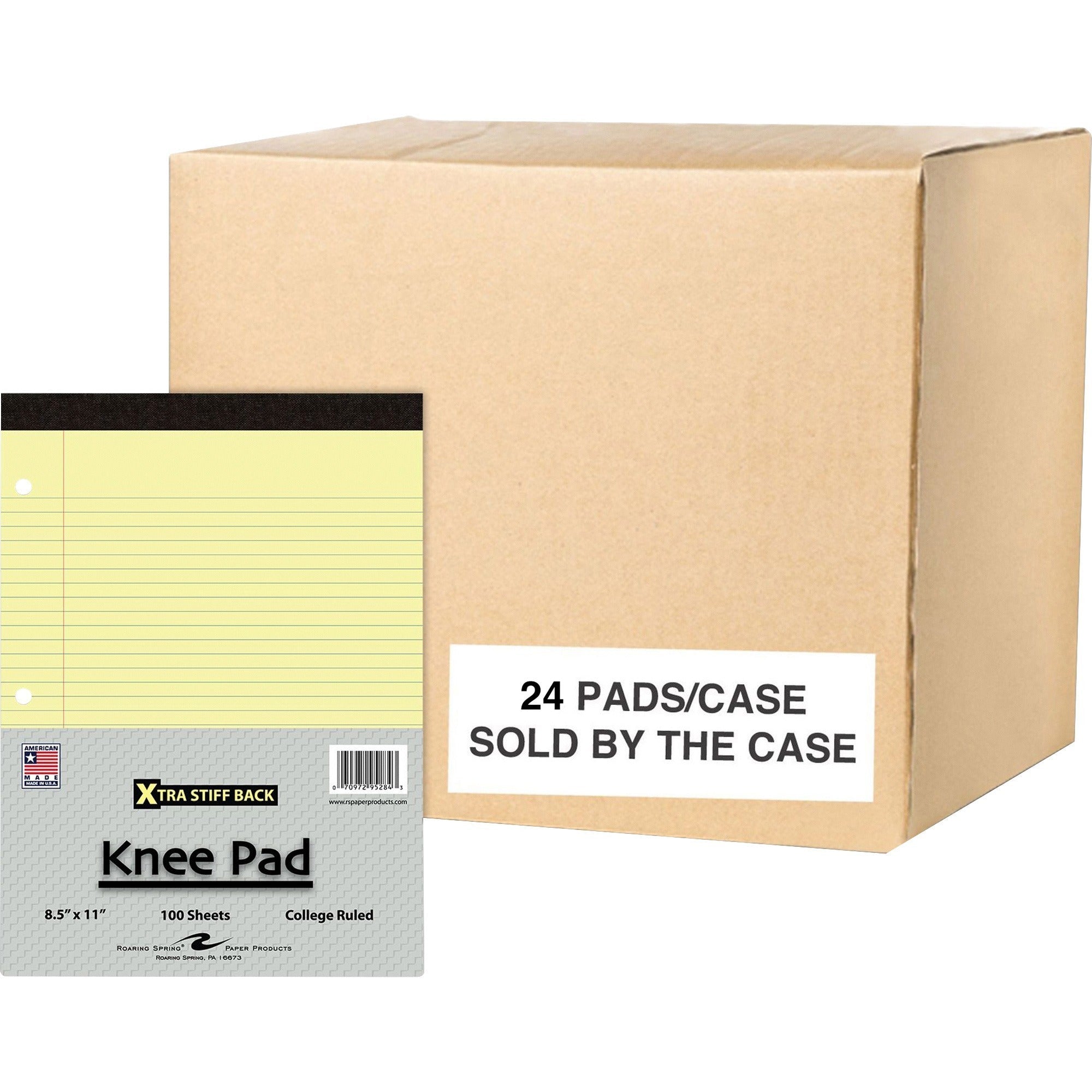 Roaring Spring Xtra Stiff Back Knee Pad Writing Pad - 2000