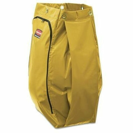 Rubbermaid Commercial 34 Gal Vinyl Bag for High Capacity Janitorial Cleaning Carts, Yellow - Alternate-Image2
