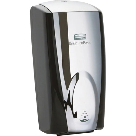 Rubbermaid Commercial Auto Foam Dispenser - Touch-free Automatic - Black/Chrome - Skin Care Dispensers & Refills