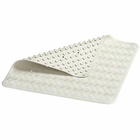 Rubbermaid Commercial Bath Mat - Large Textured White - 28’’ x 16’’ - Shower Accessories