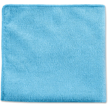 Rubbermaid Commercial Blue Cleaning Cloth - Reusable & Durable - 24/Pack - Sponges Pads Wipers