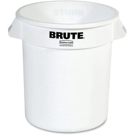 Rubbermaid Commercial Brute 10-Gallon Vented Containers - Durable Plastic 6-Pack - Waste & Lids