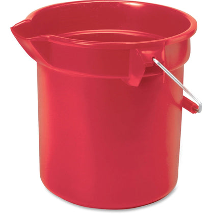 Rubbermaid Commercial Brute 14-Quart Round Bucket - Heavy Duty Stackable - Rust Resistant - Buckets & Wringers