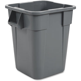 Rubbermaid Commercial Brute 40 gal Square Container - Easy to Clean Gray Bin - Waste Containers & Lids