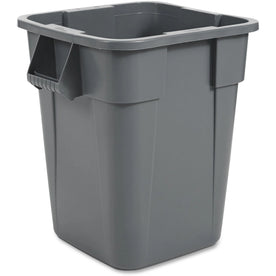 Rubbermaid Commercial Brute 40 gal Square Container - Easy to Clean Gray Bin - Waste Containers & Lids