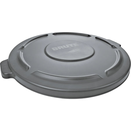 Rubbermaid Commercial Brute 44-Gallon Container Lid - Gray Plastic - Waste Containers & Lids