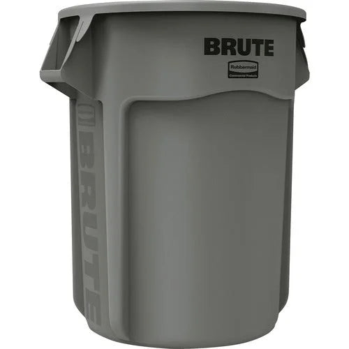 Rubbermaid Commercial Brute 55-Gallon Vented Container - 55 gal Capacity - Round - Handle Heavy Duty Reinforced UV