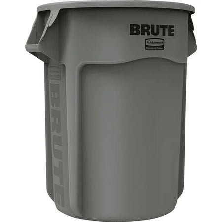 Rubbermaid Commercial Brute 55-Gallon Vented Container - 55 gal Capacity - Round - Handle Heavy Duty Reinforced UV