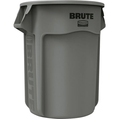 Rubbermaid Commercial Brute 55-Gallon Vented Containers - Heavy Duty UV Coated - 3/Carton - Waste & Lids