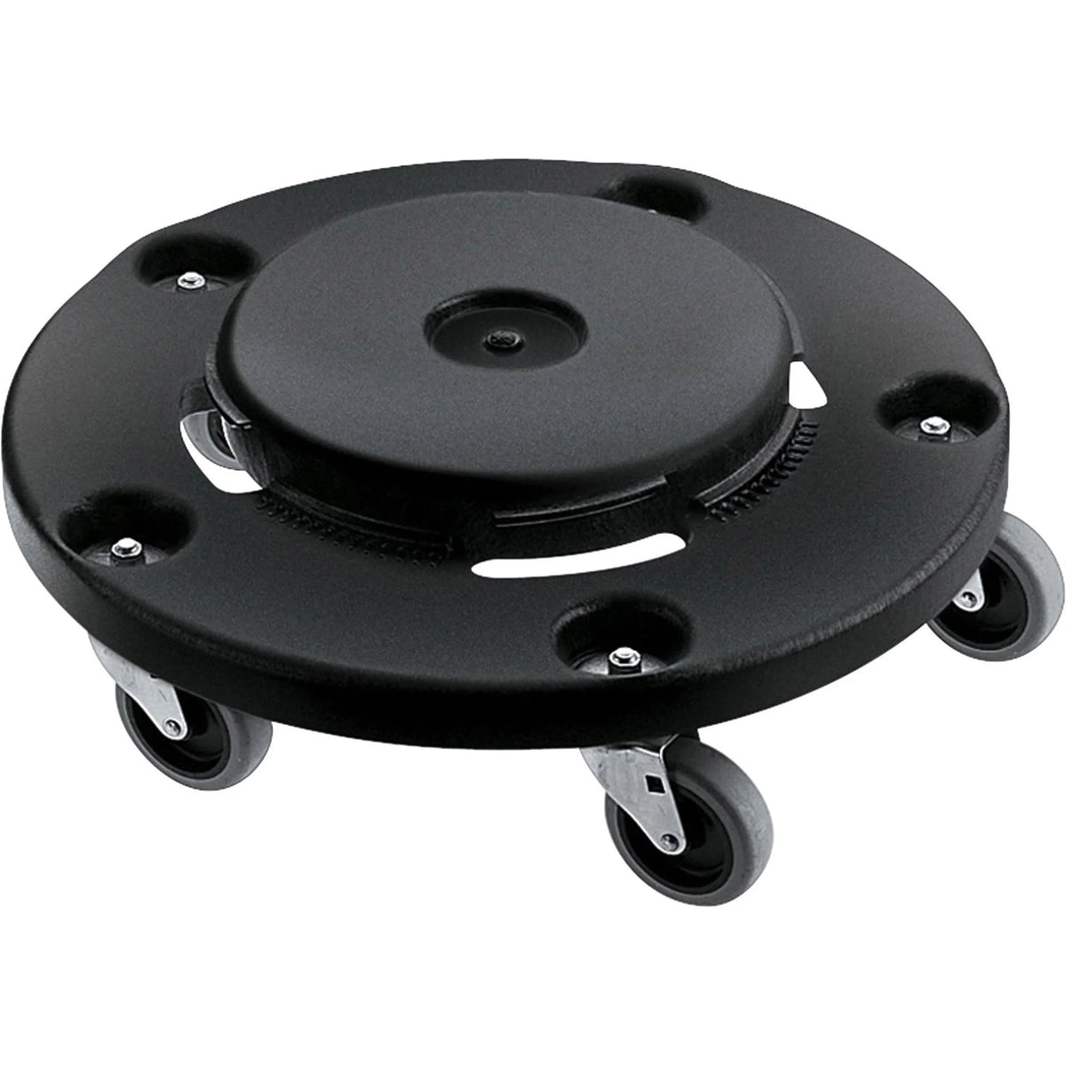 Rubbermaid Commercial Brute Easy Twist Round Dollies - 350 lb Capacity - 5 Casters - Structural Foam - Hand Trucks &