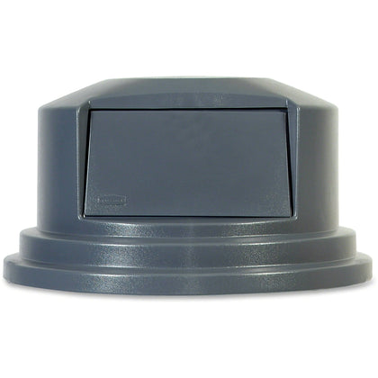 Rubbermaid Commercial Brute Dome Top 55-gal Container - Gray Plastic - Waste Containers & Lids