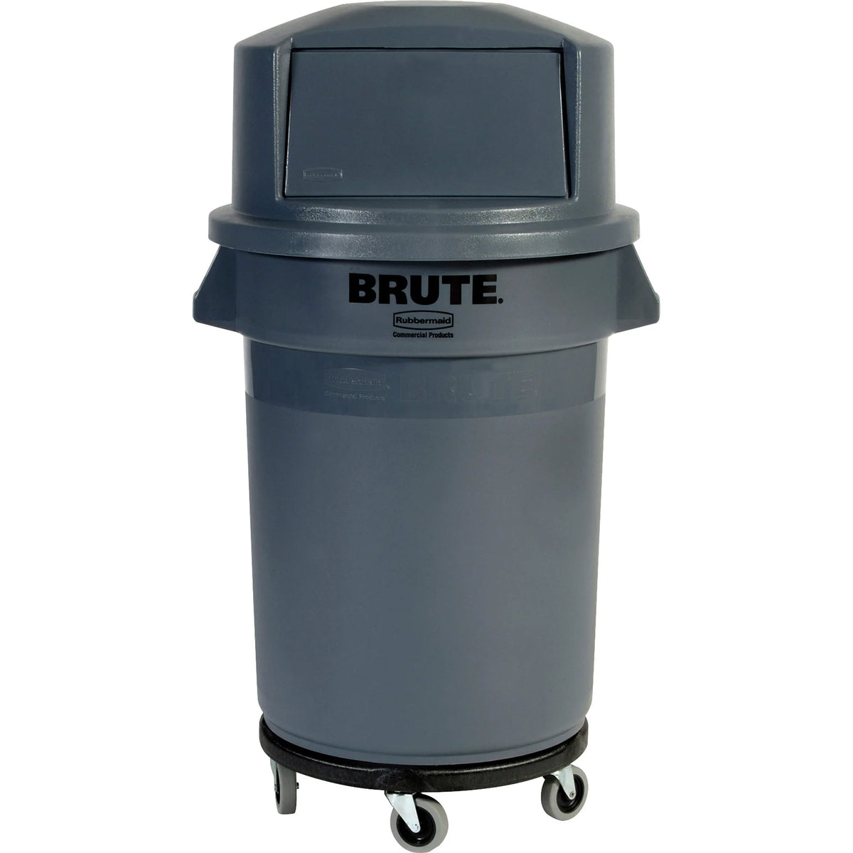 Rubbermaid Commercial Brute Easy Twist Round Dolly - 350 lb Capacity - 5 Casters - Structural Foam - x 18.3’’ Width