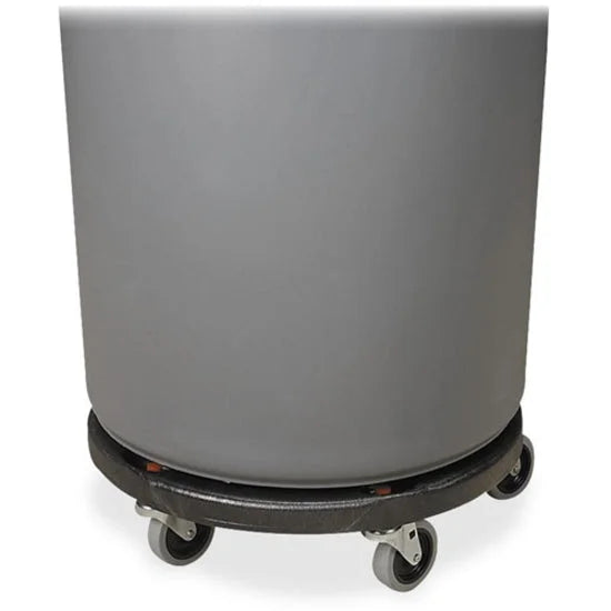 Rubbermaid Commercial Brute Easy Twist Round Dolly - 350 lb Capacity - 5 Casters - Structural Foam - x 18.3’’ Width