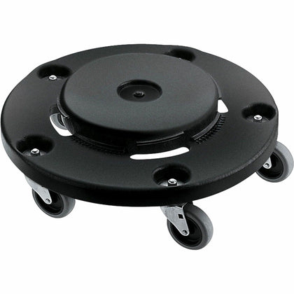 Rubbermaid Commercial Brute Easy Twist Round Dolly - 350 lb Capacity - 5 Casters - Structural Foam - x 18.3’’ Width