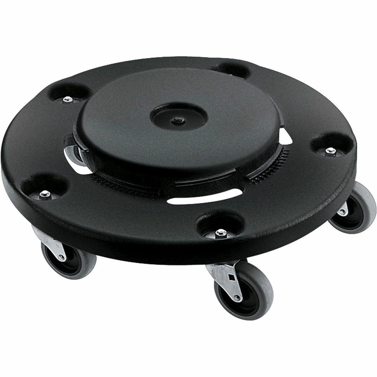Rubbermaid Commercial Brute Easy Twist Round Dolly - 350 lb Capacity - 5 Casters - Structural Foam - x 18.3’’ Width