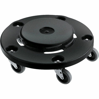 Rubbermaid Commercial Brute Easy Twist Round Dolly - 350 lb Capacity - 5 Casters - Structural Foam - x 18.3’’ Width