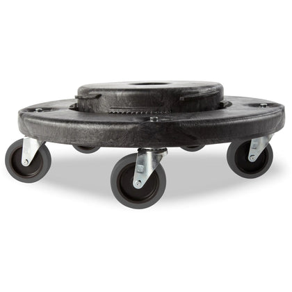 Rubbermaid Commercial Brute Quiet Dolly - 350 lb Capacity - Black - Hand Trucks & Dollies
