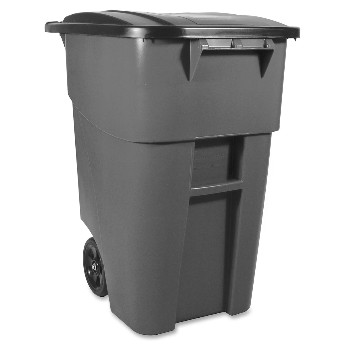 Rubbermaid Commercial Brute Rollout Container - 50 gal Capacity - Gray - Waste Containers & Lids