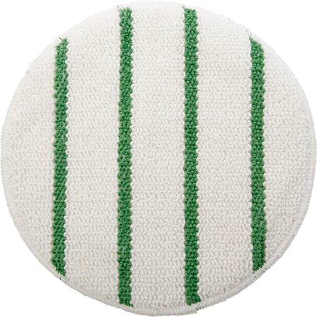 Rubbermaid Commercial Carpet Bonnet - Scrubber Strip - White/Green - Floor Machines & Accessories