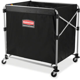 Rubbermaid Commercial Collapsible X-Cart - 8-Bushel Capacity - Waste Containers & Lids