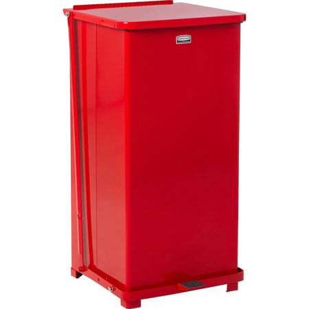 Rubbermaid Commercial Defenders Steel Step Can - 13 gal Capacity - Waste Containers & Lids