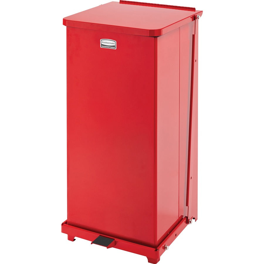 Rubbermaid Commercial Defenders Steel Step Cans - Left