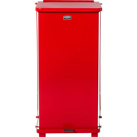 Rubbermaid Commercial Defenders Steel Step Cans - Front