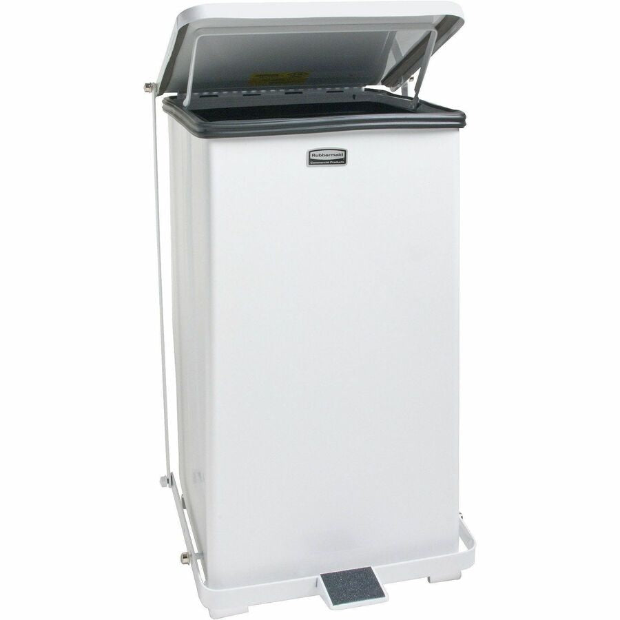 Rubbermaid Commercial Defenders Steel Step Cans - Right