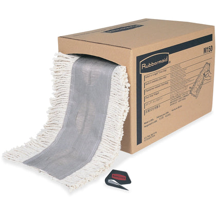 Rubbermaid Commercial Dust Mop: 5’’ x 40’’ Cotton Roll - 1 Carton - Mops & Refills