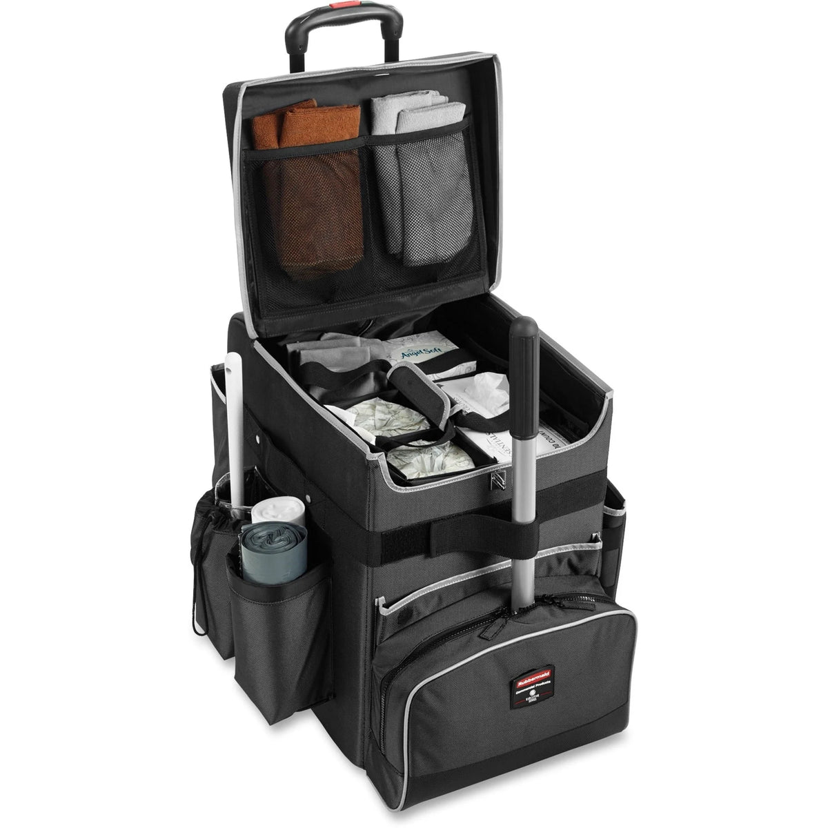 Rubbermaid Commercial Executive Quick Cart: Telescopic Handle 40 lb Capacity - Cleaning/Utility Carts