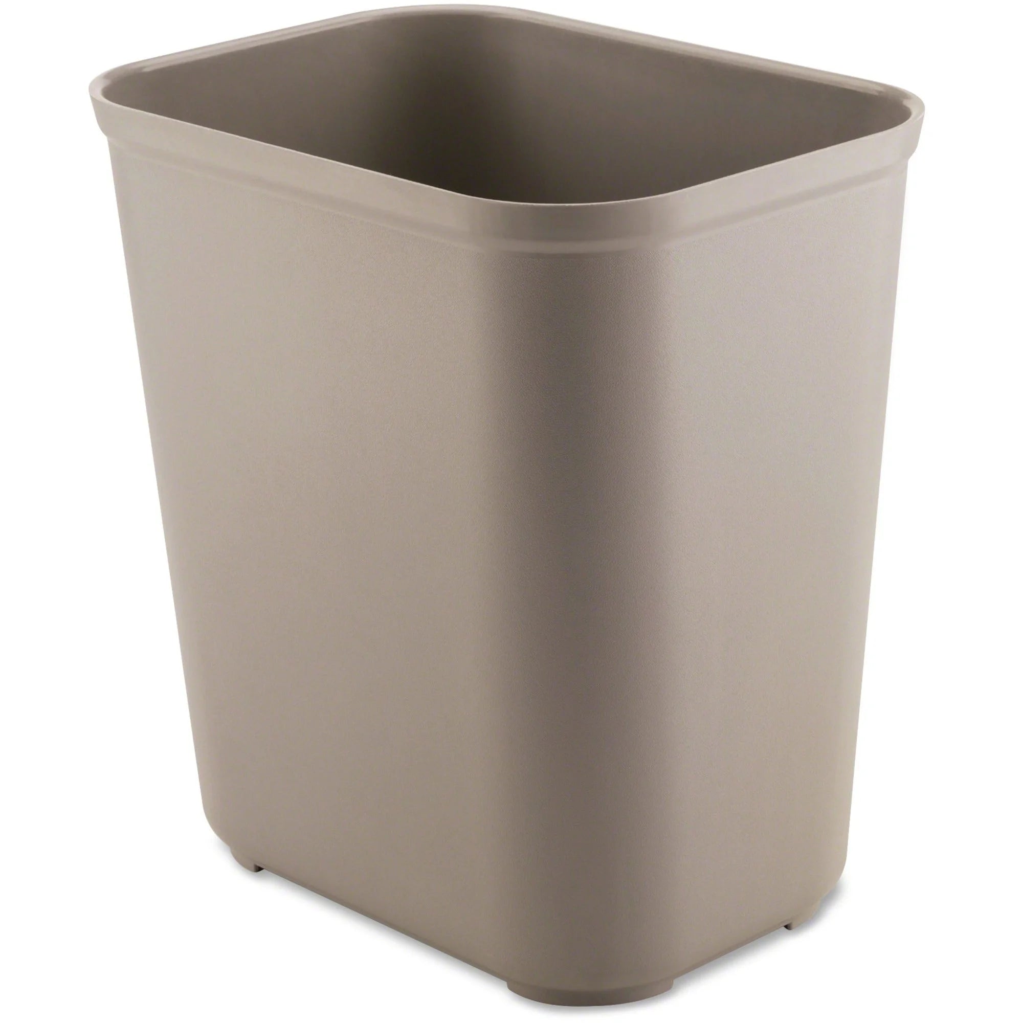 Rubbermaid Commercial Fire-Resistant Wastebaskets - Durable 28 QT 7 gal - Beige - Waste Containers & Lids