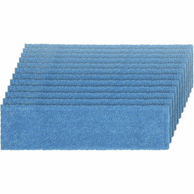 Rubbermaid Commercial Flat Mop Microfiber Pad - Blue - 12/Carton - Mops & Refills