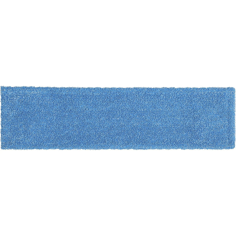 Rubbermaid Commercial Flat Mop Microfiber Pad - Blue - 19.5’’ x 5.5’’ - Mops & Refills