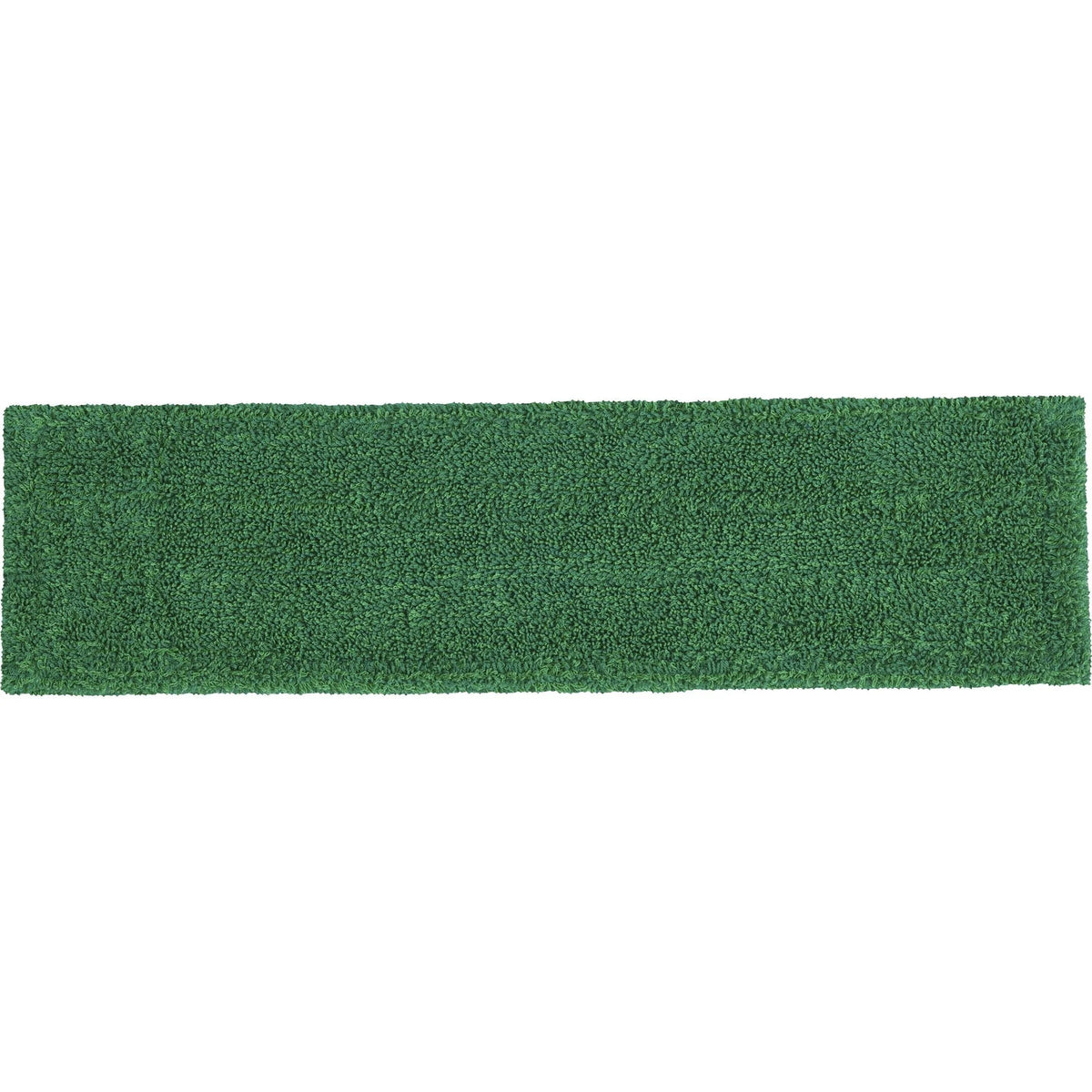 Rubbermaid Commercial Flat Mop Microfiber Pad - Green - 19.5’’ x 5.5’’ - Mops & Refills