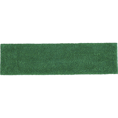 Rubbermaid Commercial Flat Mop Microfiber Pad - Green - 19.5’’ x 5.5’’ - Mops & Refills
