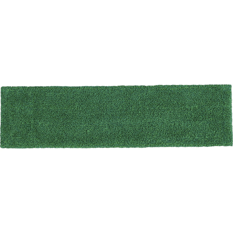 Rubbermaid Commercial Flat Mop Microfiber Pad - Green - 19.5’’ x 5.5’’ - Mops & Refills