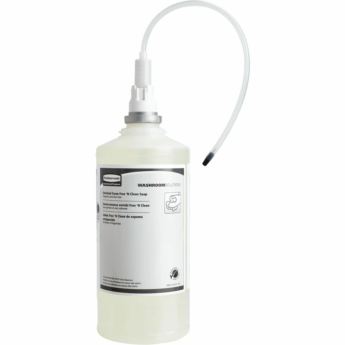 Rubbermaid Commercial Foam Free ’N Clean Soap Refill - Fragrance-free pH Balanced - 1.69 Quart - Hand Soaps/Cleaners