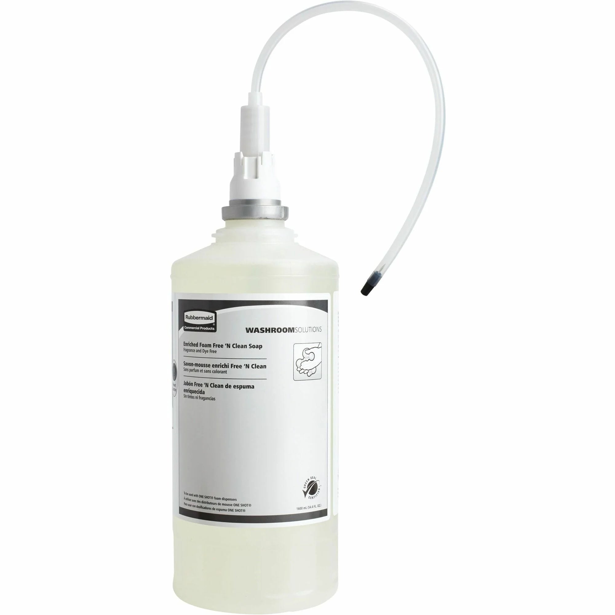 Rubbermaid Commercial Foam Free ’N Clean Soap Refill - Fragrance-free pH Balanced - 1.69 Quart - Hand Soaps/Cleaners