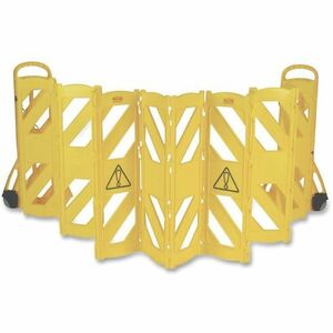 Rubbermaid Commercial Foldable Mobile Caution Barrier - Large