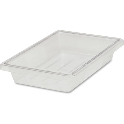 Rubbermaid Commercial Food/Tote Box - 5-Gallon - Clear Plastic - Dishwasher Safe - Food Storage