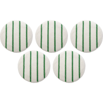 Rubbermaid Commercial Green Stripe Carpet Bonnet - High-Speed Scrub Strip - 5/Carton - Floor Machines & Accessories