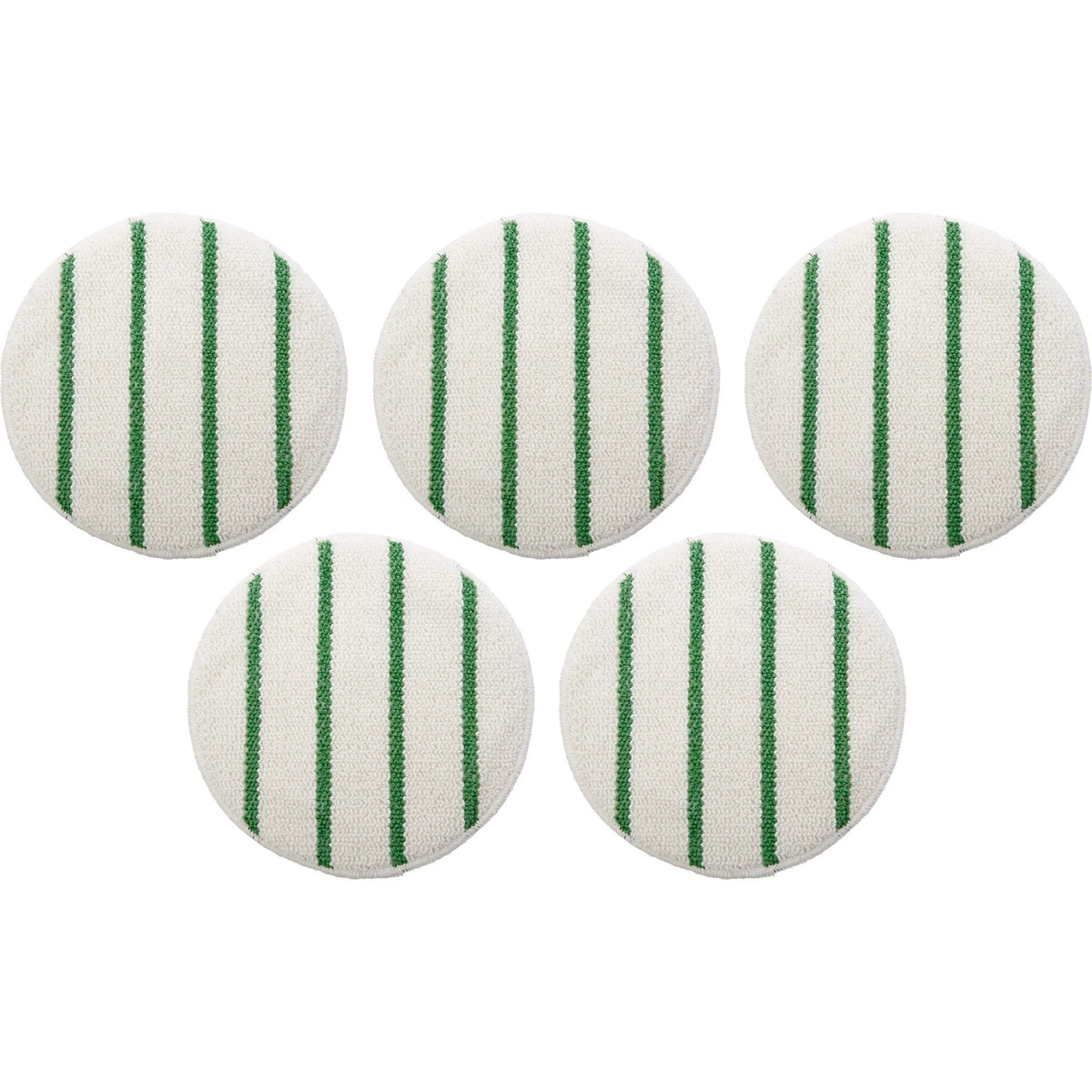 Rubbermaid Commercial Green Stripe Carpet Bonnet - High-Speed Scrub Strip - 5/Carton - Floor Machines & Accessories