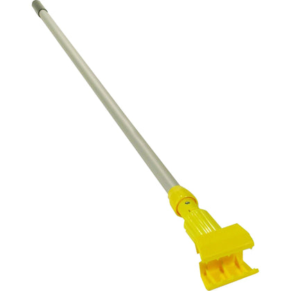 Rubbermaid Commercial Gripper 60’’ Wet Mop Handle - Durable Vinyl/Aluminum - Yellow - Poles & Handles