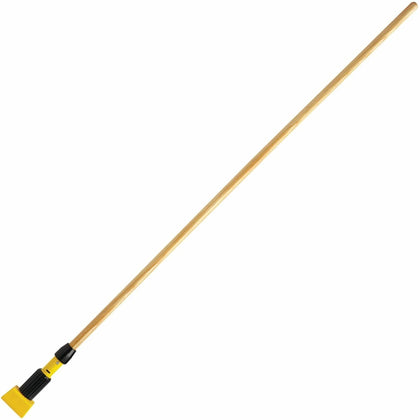 Rubbermaid Commercial Gripper Wet Mop 60’’ Hardwood Handle - Yellow - Poles & Handles
