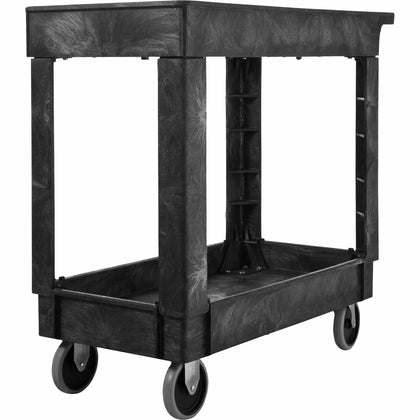 Rubbermaid Commercial Heavy-Duty Utility Cart - 2 Shelf 500 lb Capacity - Cleaning/Utility Carts