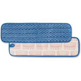 Rubbermaid Commercial Hygen 18’’ Microfiber Wet Pad - Durable Blue - 1 Each - Mops & Refills
