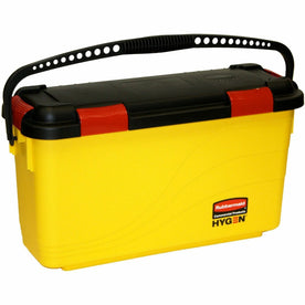 Rubbermaid Commercial Hygen Charging Bucket - Non-porous Watertight Handle Latched Lid Ergonomic Design - 13.6’’ x