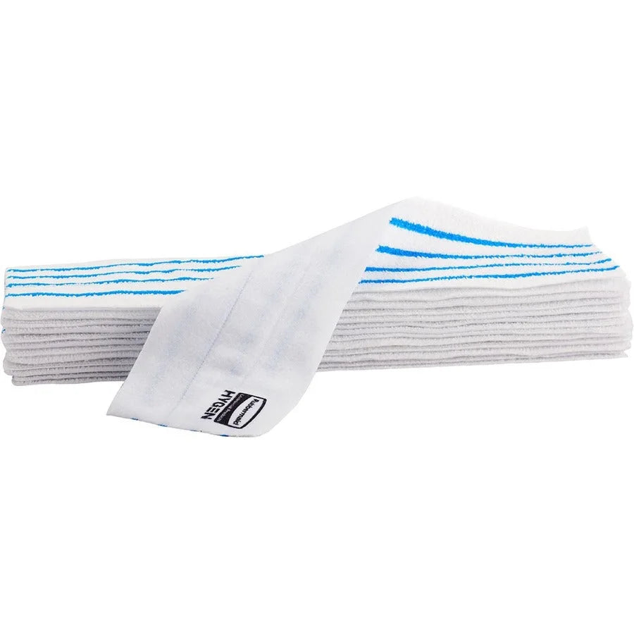 Rubbermaid Commercial HYGEN Disposable Microfiber Pads - 19’’ Width x 4.8’’ Depth - Polyester - 50.0 Per Pack - 3